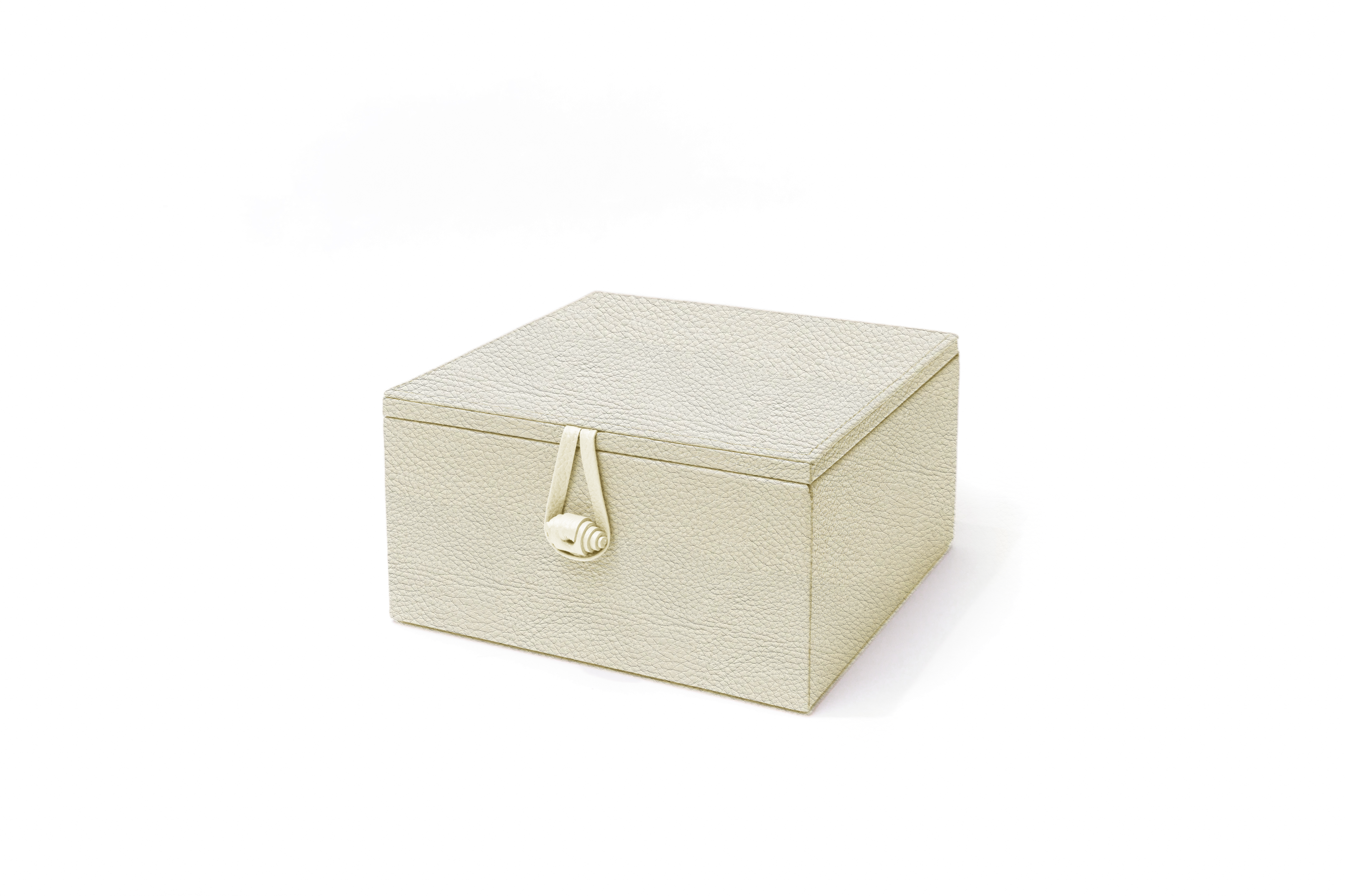 Caja de Té Nudo 4 Div Tapa de Piel o Con Vidrio