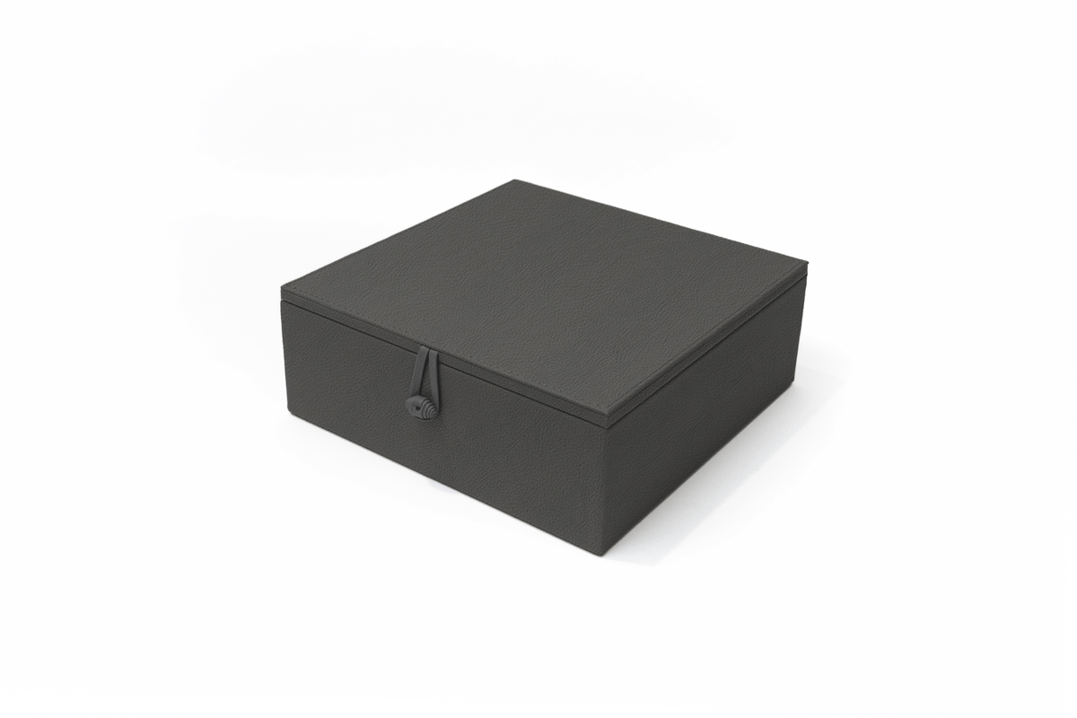 Caja de Té Nudo 9 Tapa de Piel o Con Vidrio