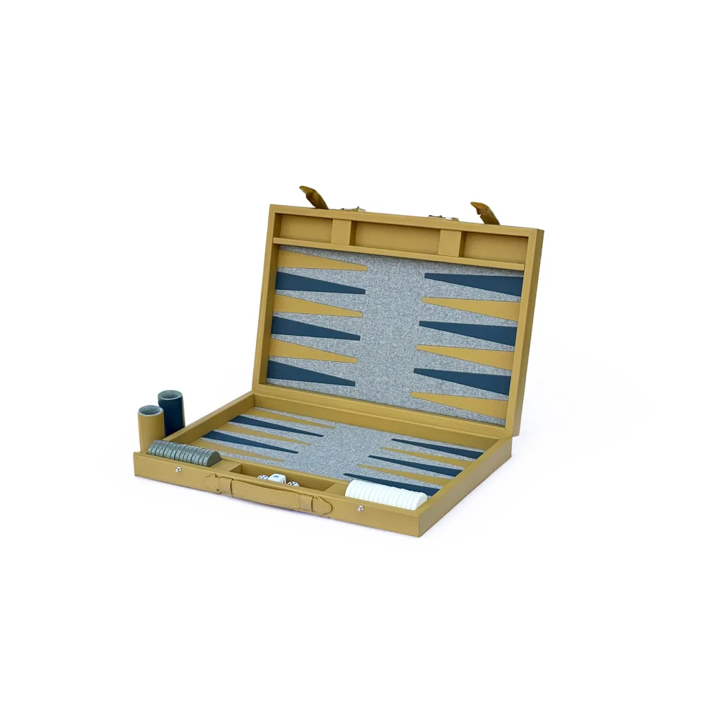 Backgammon Grande - Mostaza - Juegos