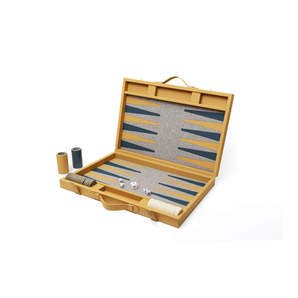 Backgammon Grande - Mostaza - Juegos