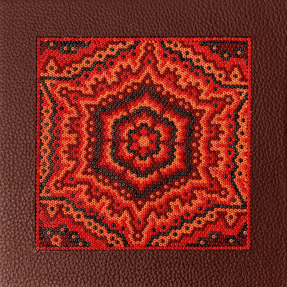 Caja Cubilete Cartas y Domino con Huichol - Juegos