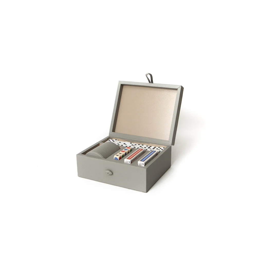 Caja Cubilete Cartas y Domino con Huichol - Juegos