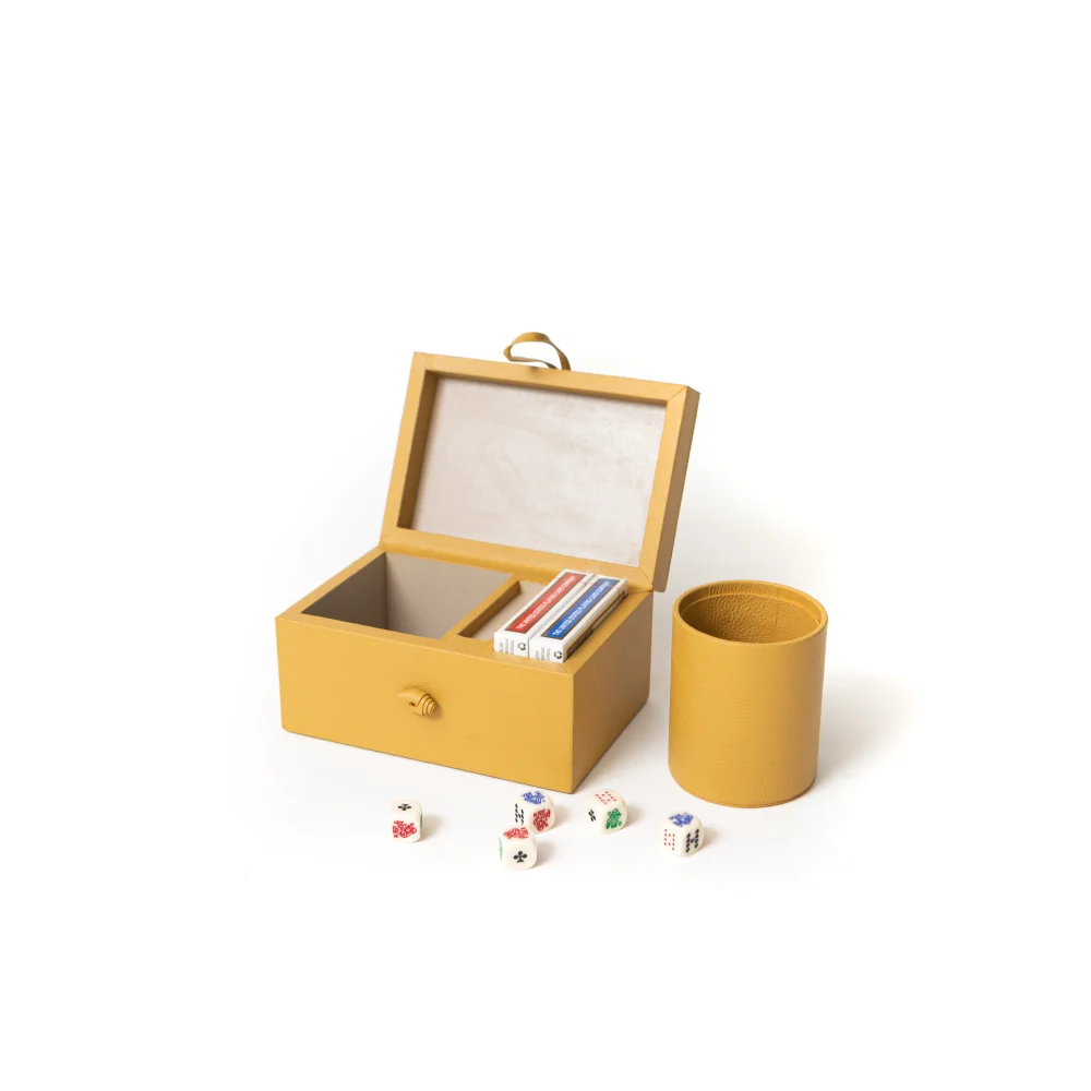 Caja Cubilete y Cartas con Telar - Juegos