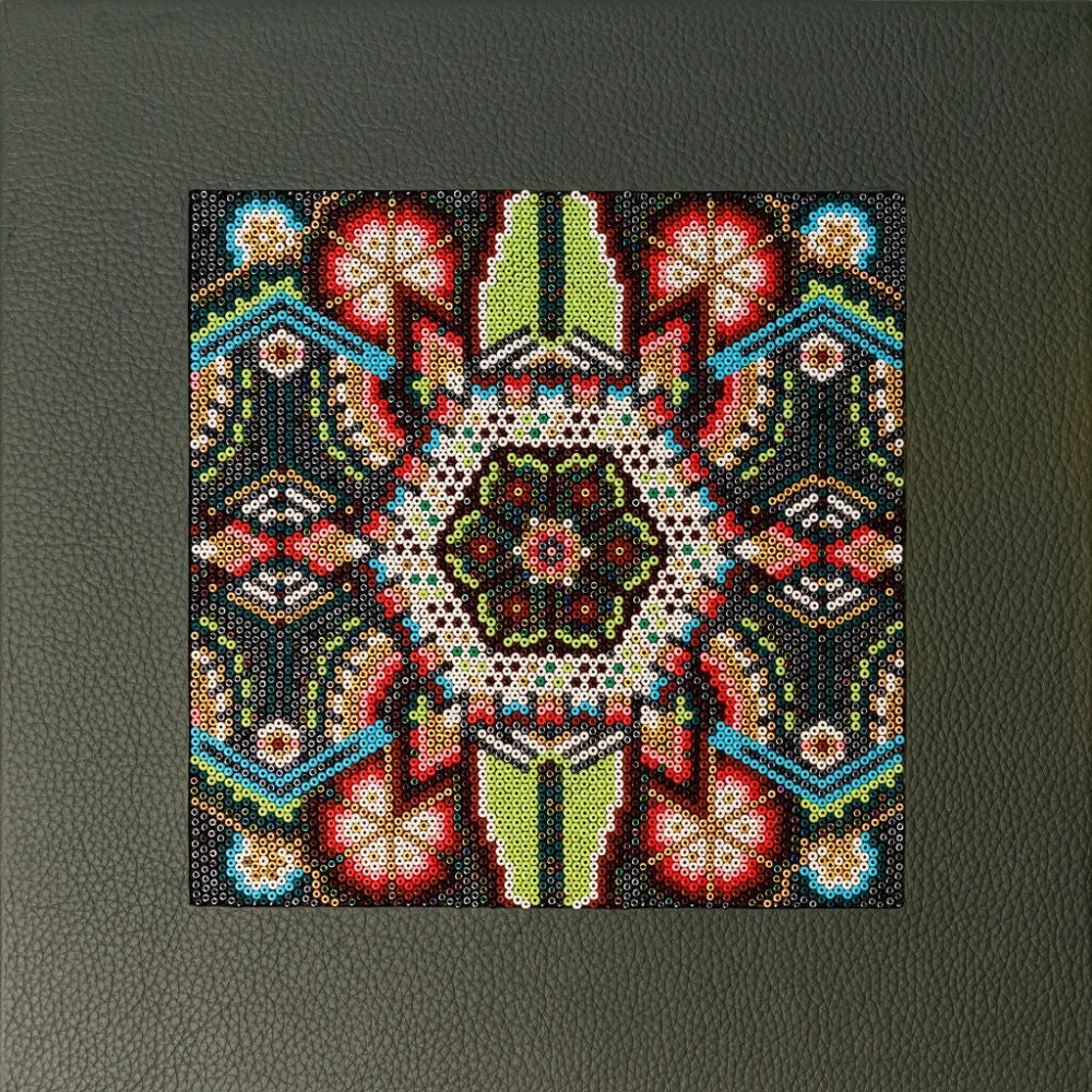 Caja de Nespresso 30 Capsulas Vertuo con Huichol - Verde Olivo / Herraje - Té