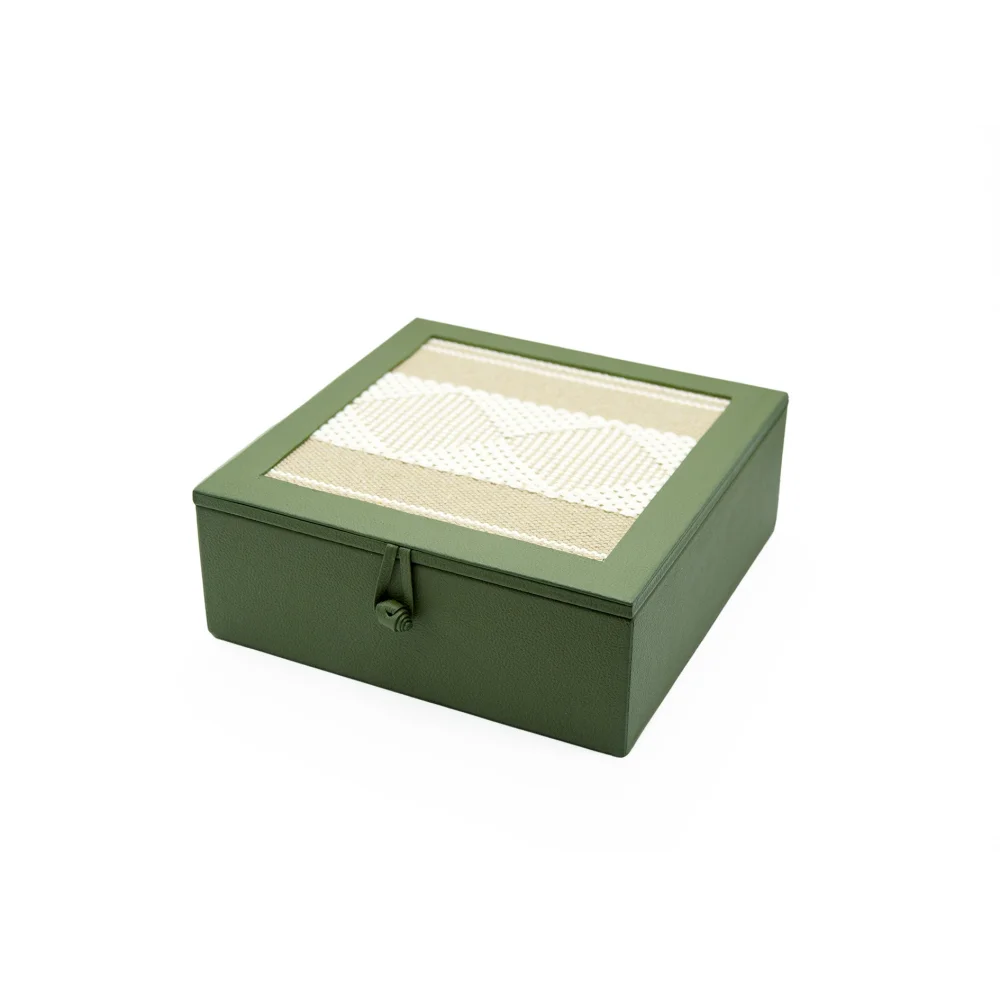 Caja de Te Nudo 9 Div con Telar - Verde Olivo - Té