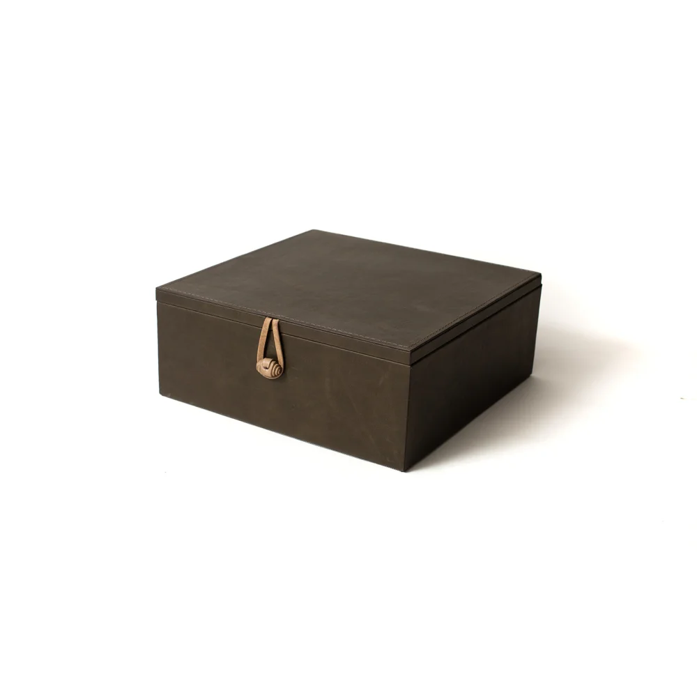 Caja de Té Nudo 9 Tapa de Piel o Con Vidrio - Té