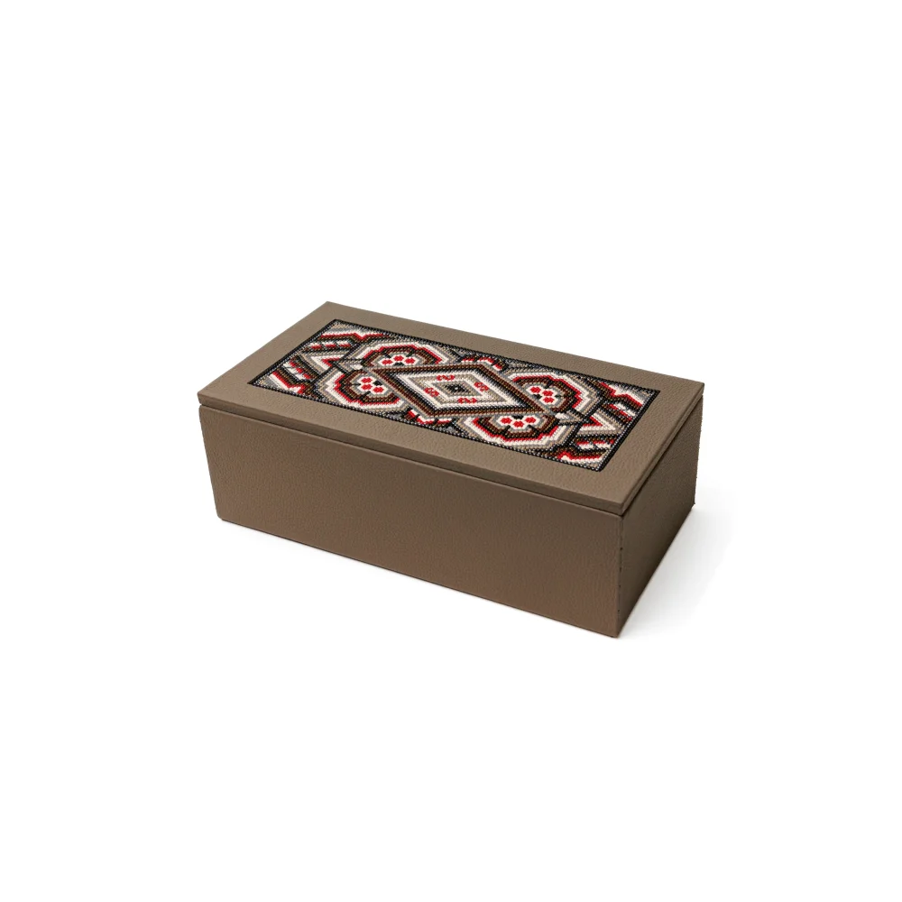 Caja Rectangular Grande con Huichol