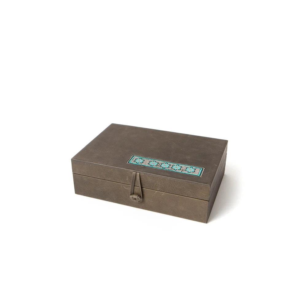 Joyero Mediano con Huichol - Joyero