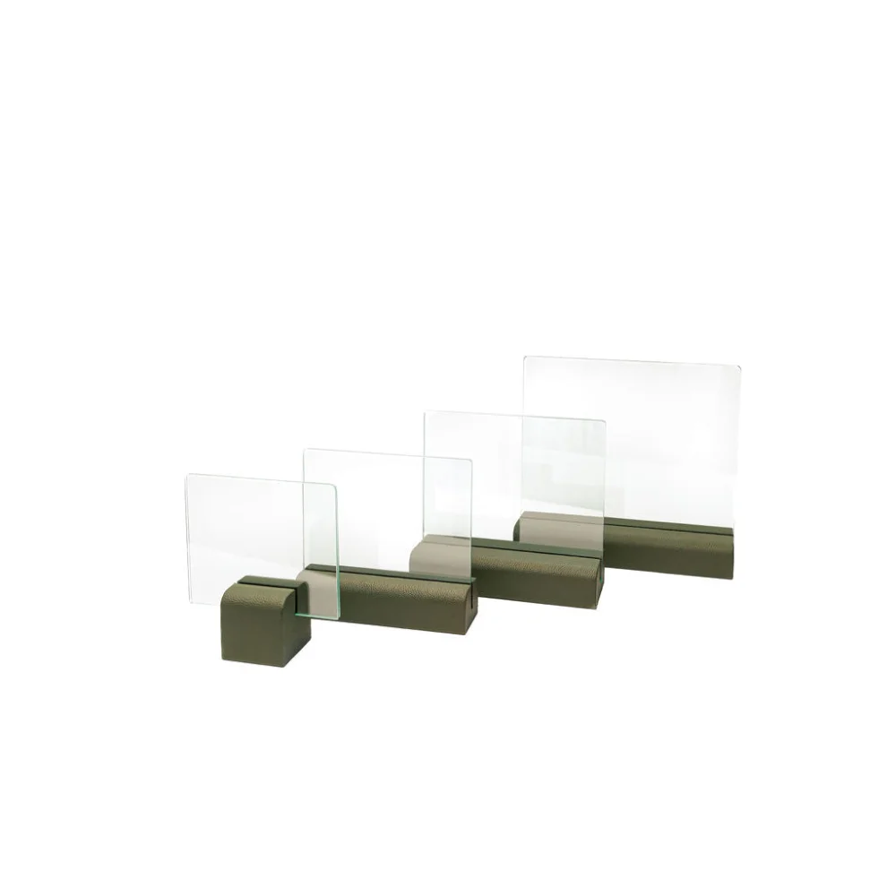 Marco Vidrio Horizontal - 5 x 7 in / Verde Olivo - Marcos