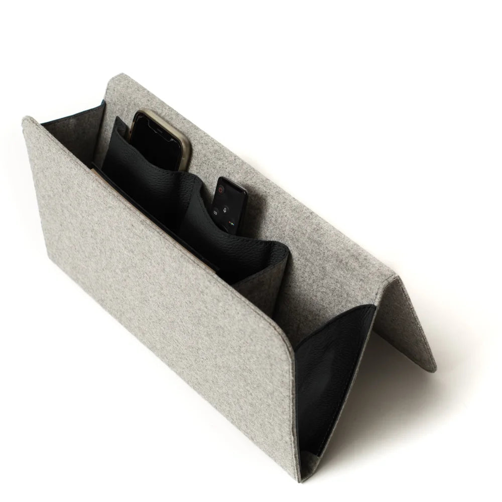 Organizador Cama - Gris Oxford / Beige - Organizador