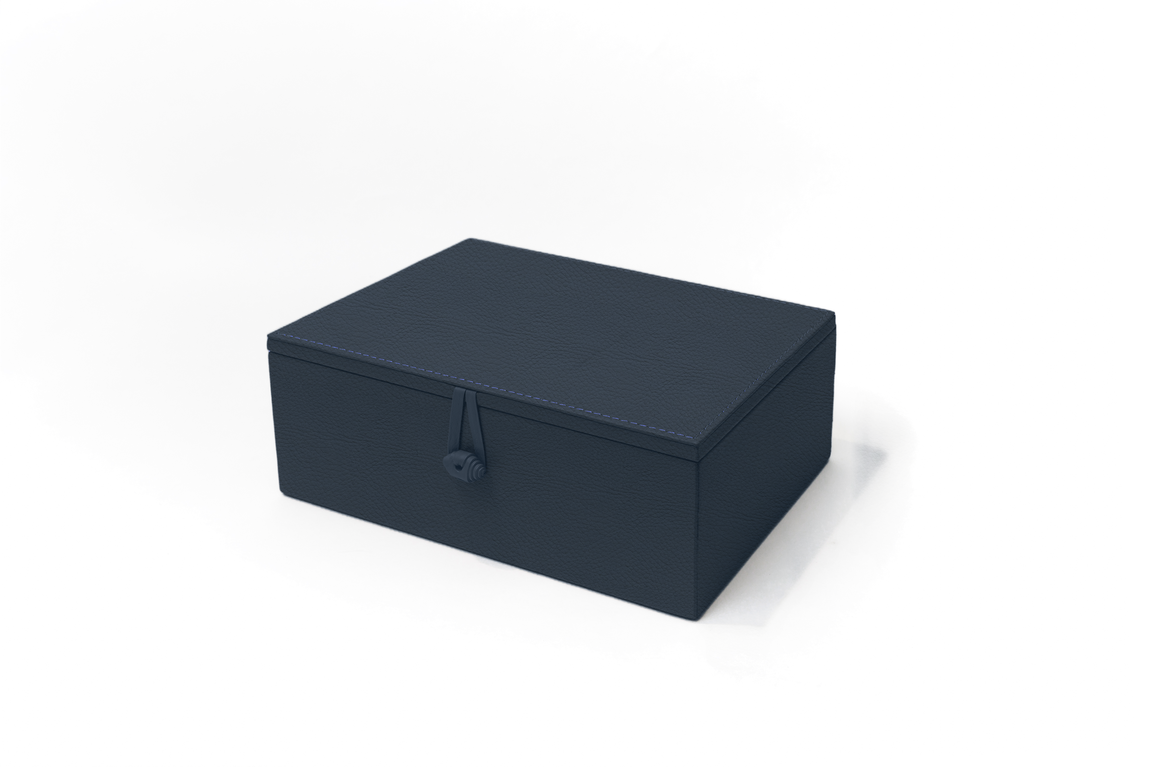 Caja de Té Nudo 6 Div Tapa de Piel o Con Vidrio