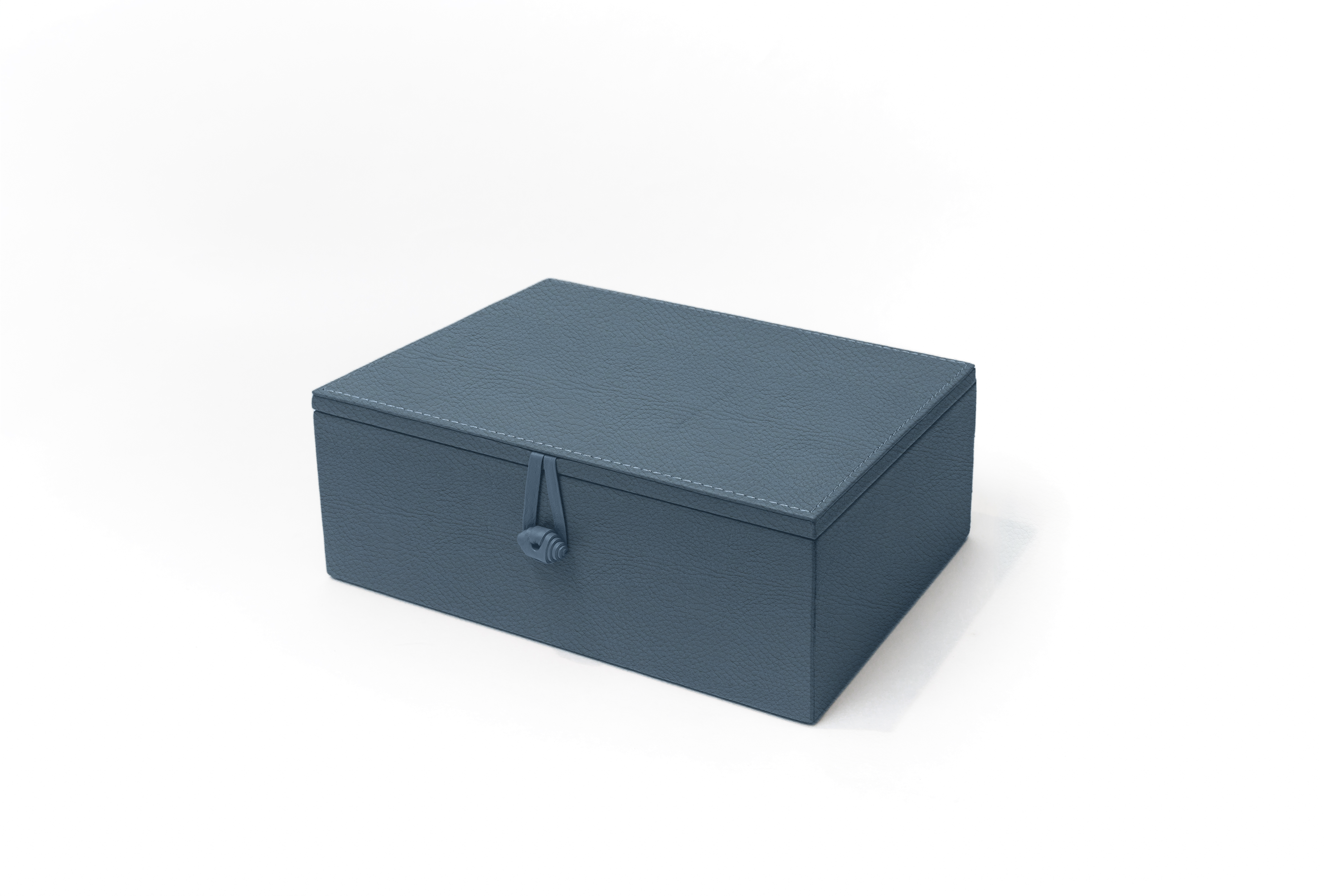 Caja de Té Nudo 6 Div Tapa de Piel o Con Vidrio