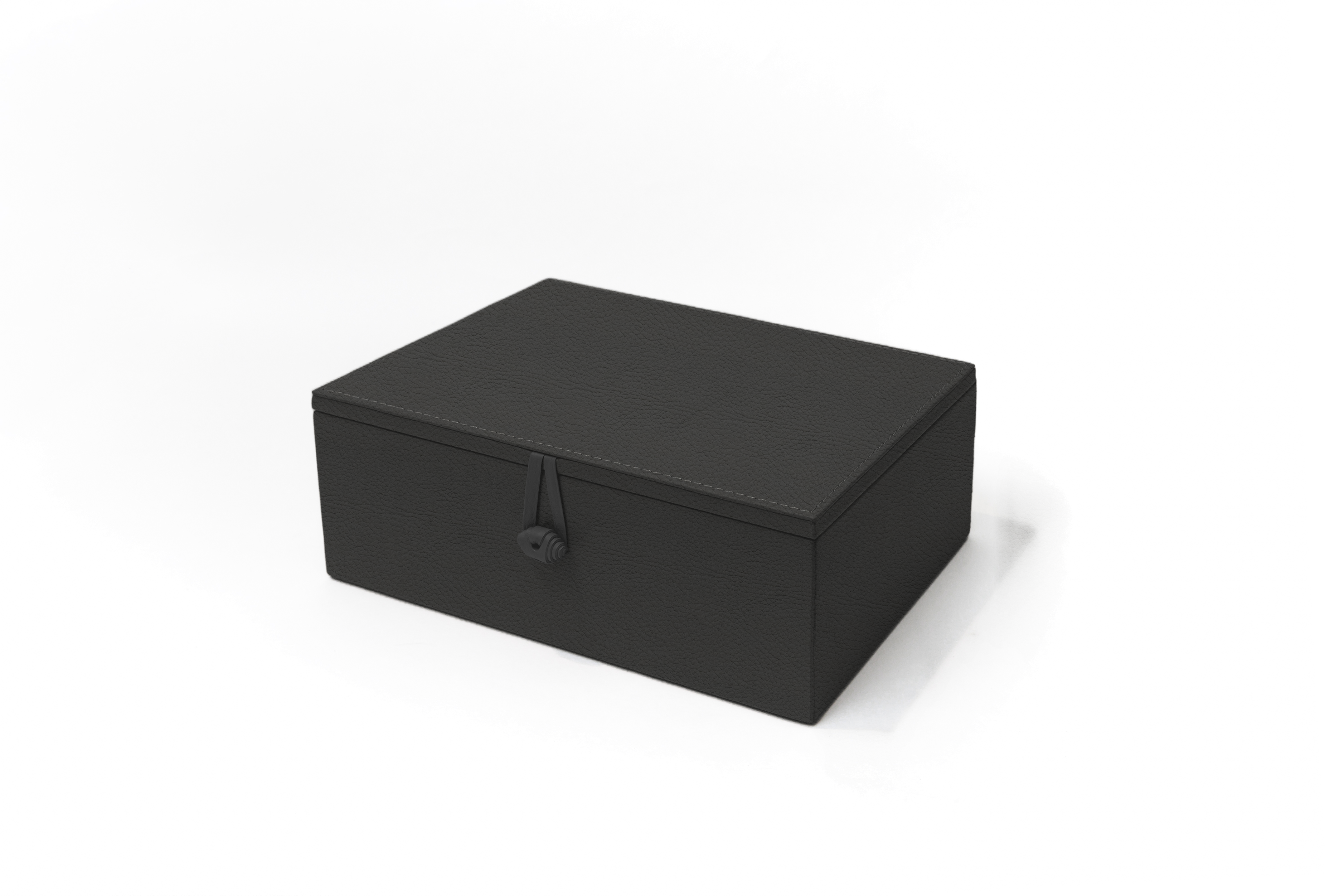 Caja de Té Nudo 6 Div Tapa de Piel o Con Vidrio