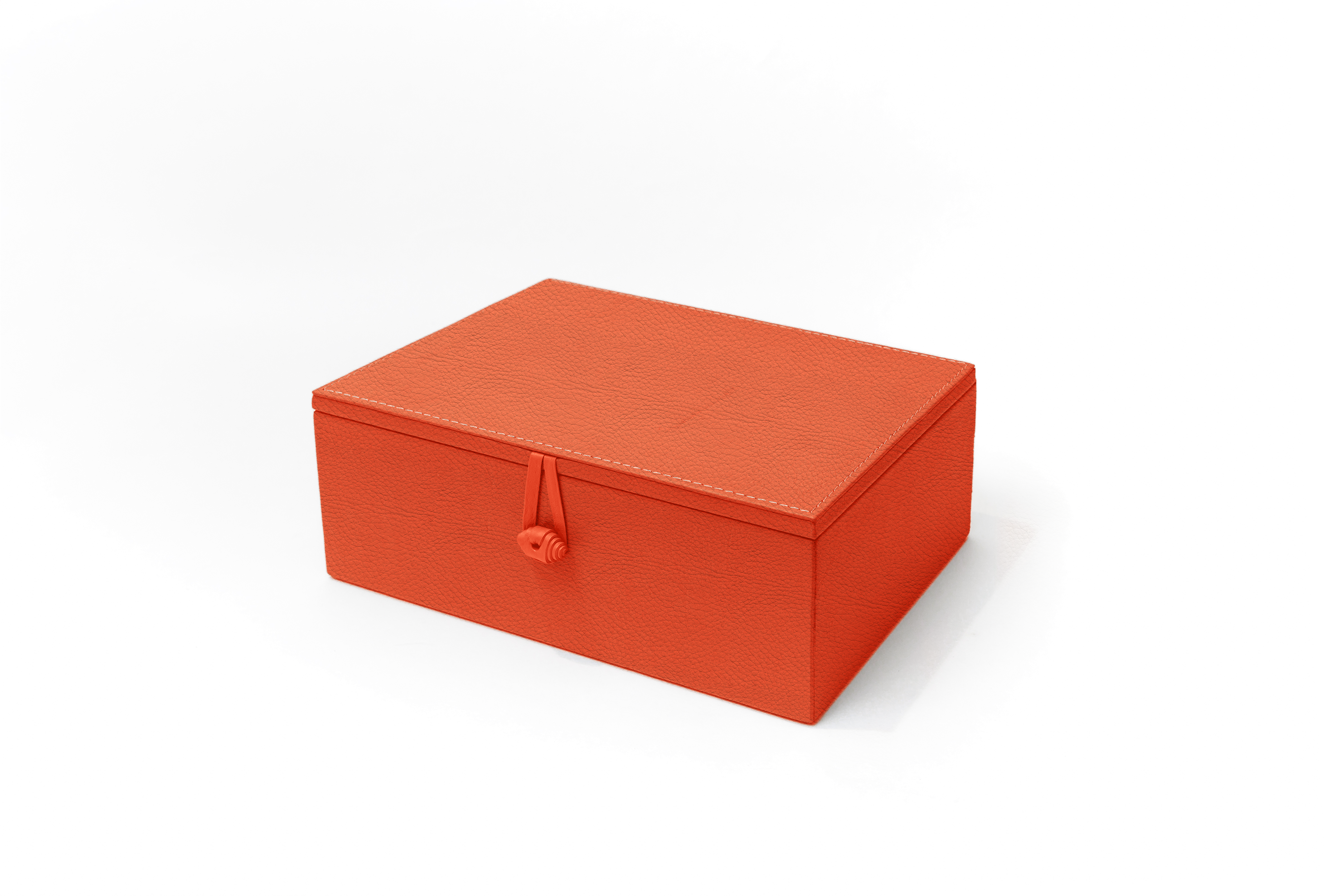 Caja de Té Nudo 6 Div Tapa de Piel o Con Vidrio