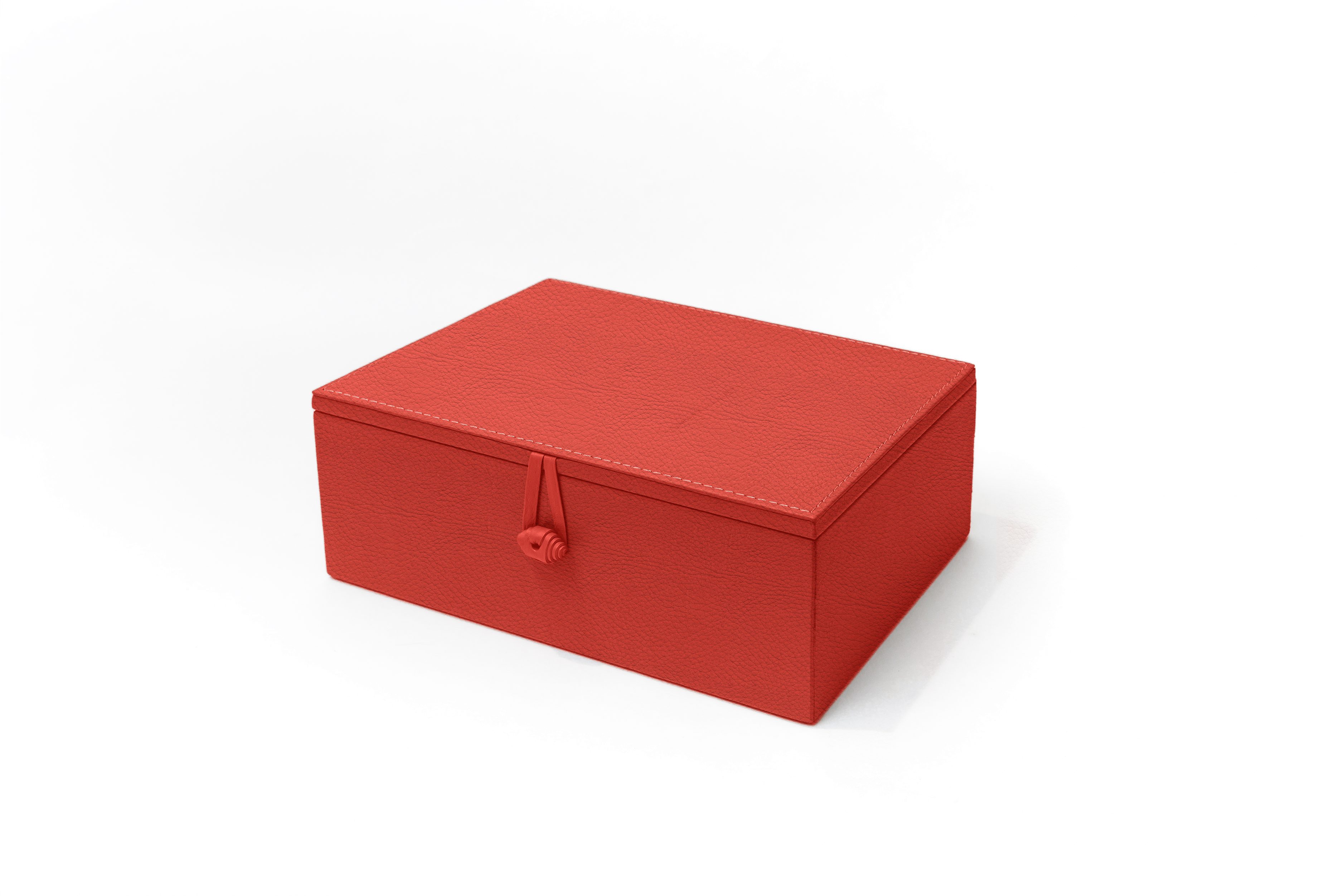 Caja de Té Nudo 6 Div Tapa de Piel o Con Vidrio