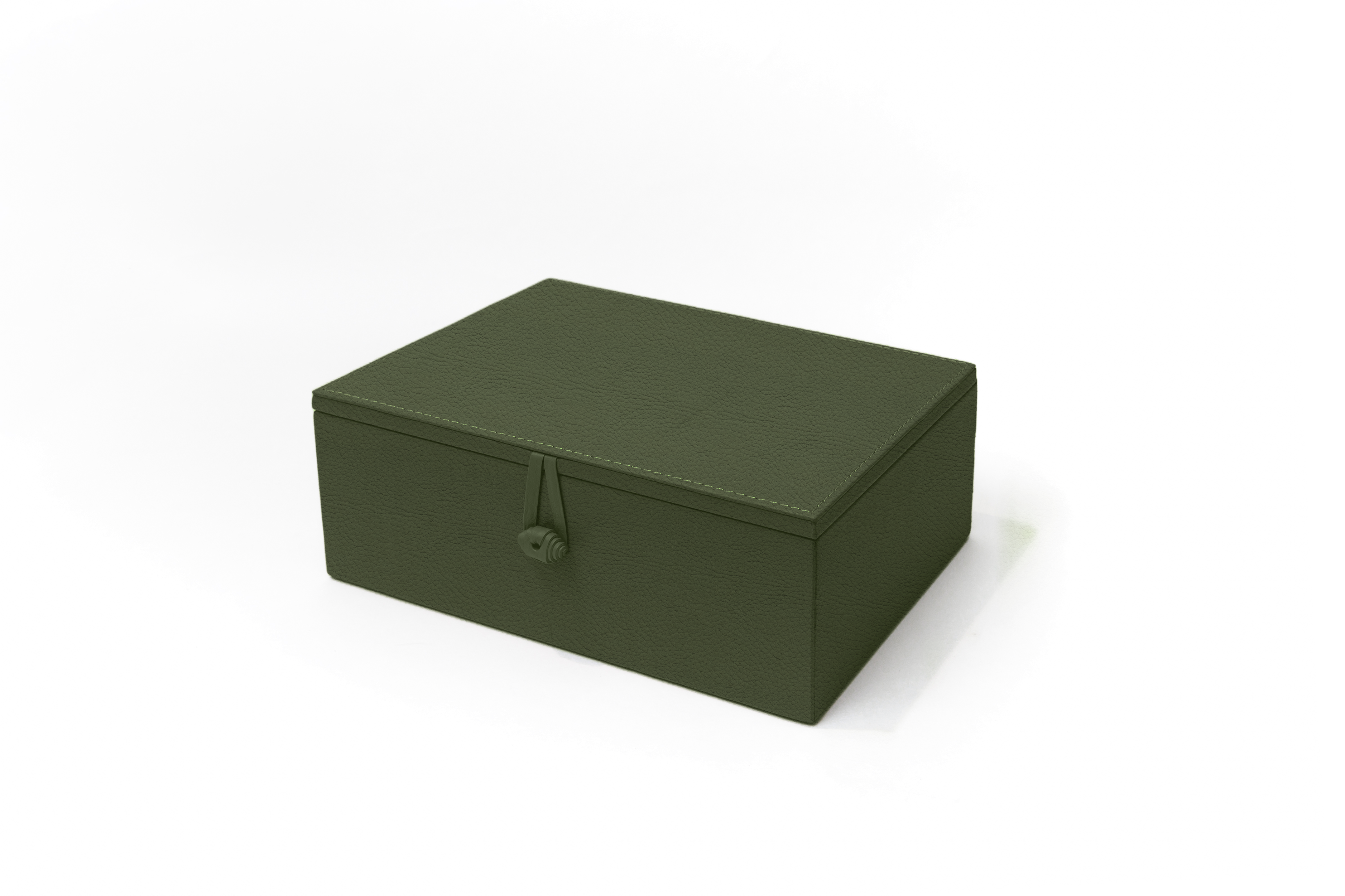 Caja de Té Nudo 6 Div Tapa de Piel o Con Vidrio