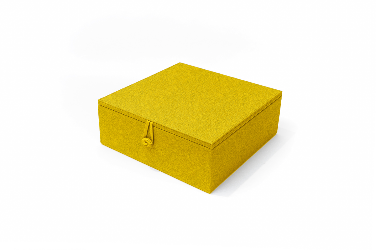 Caja de Té Nudo 9 Tapa de Piel o Con Vidrio