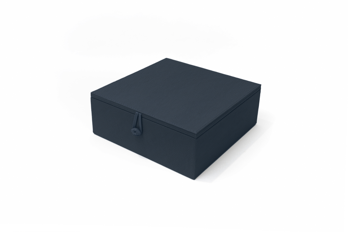 Caja de Té Nudo 9 Tapa de Piel o Con Vidrio