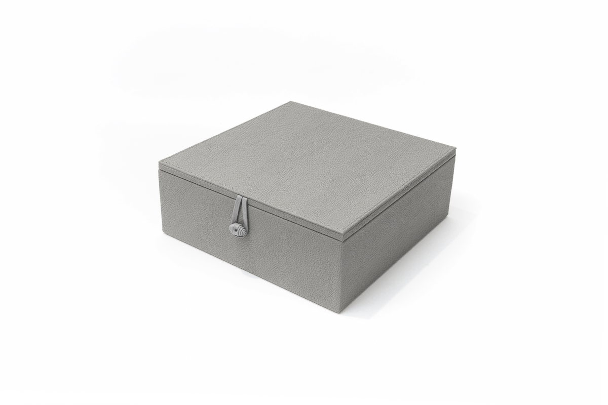 Caja de Té Nudo 9 Tapa de Piel o Con Vidrio