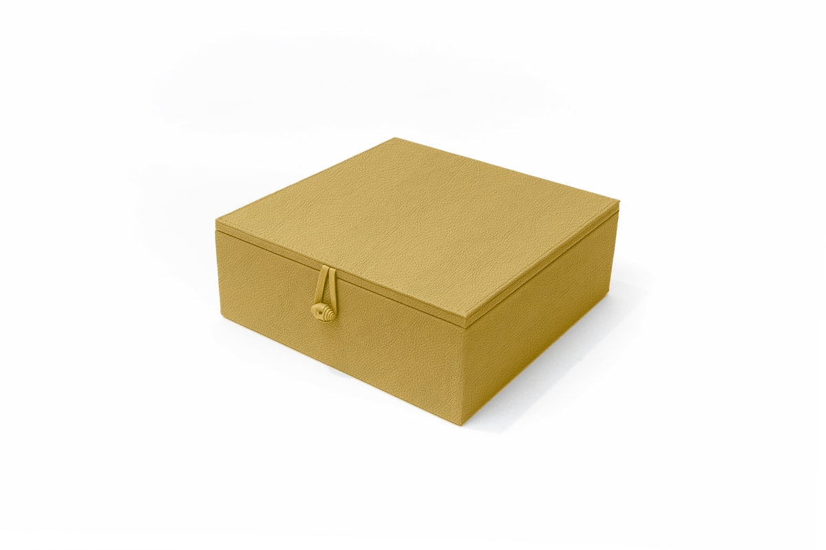 Caja de Té Nudo 9 Tapa de Piel o Con Vidrio
