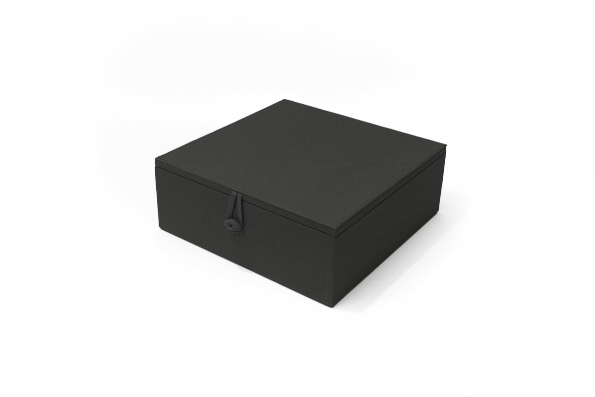 Caja de Té Nudo 9 Tapa de Piel o Con Vidrio
