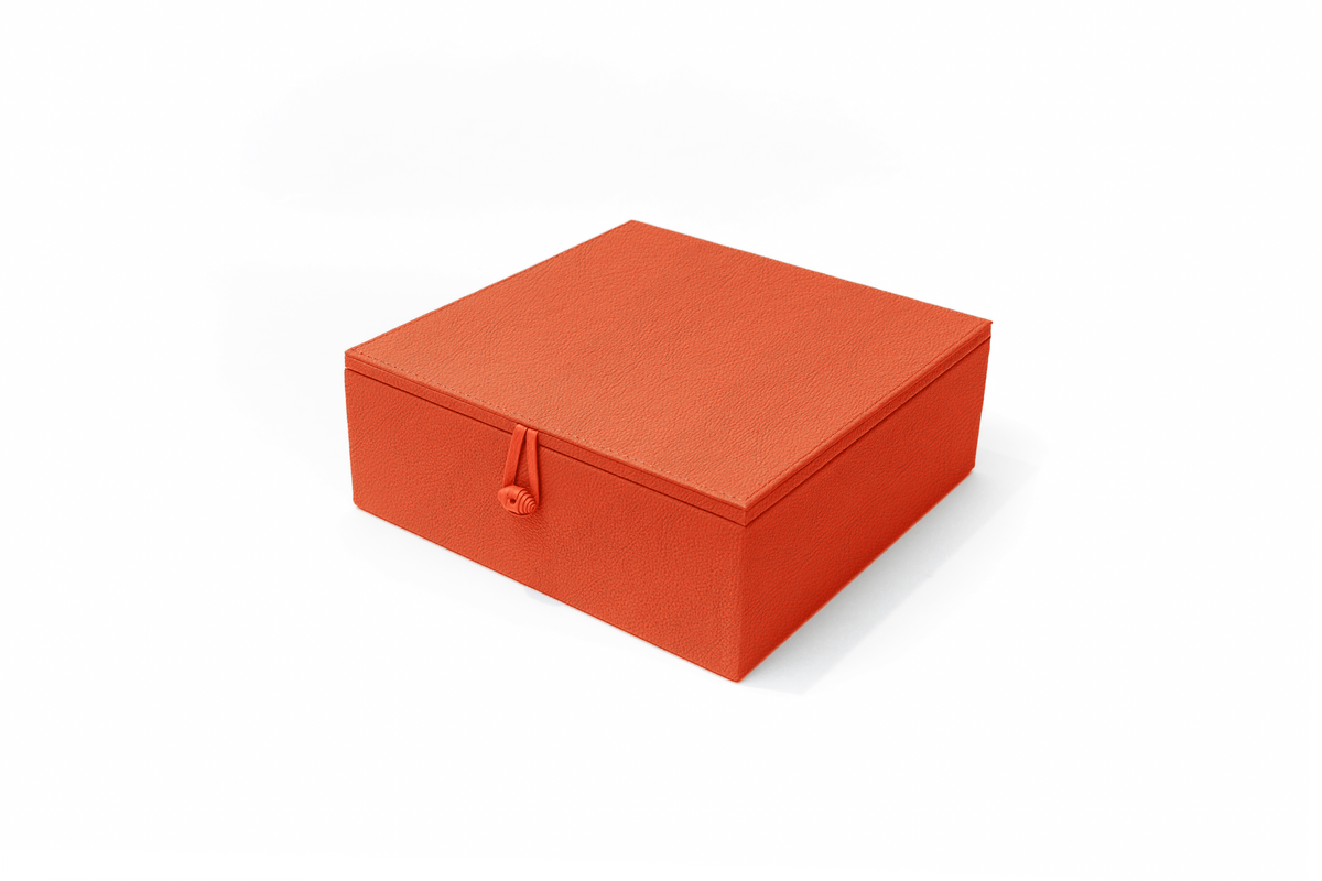 Caja de Té Nudo 9 Tapa de Piel o Con Vidrio
