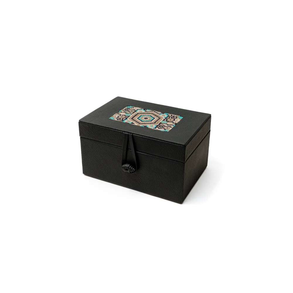 Caja Cubilete y Cartas con Huichol - Huichol / Negro - Juegos