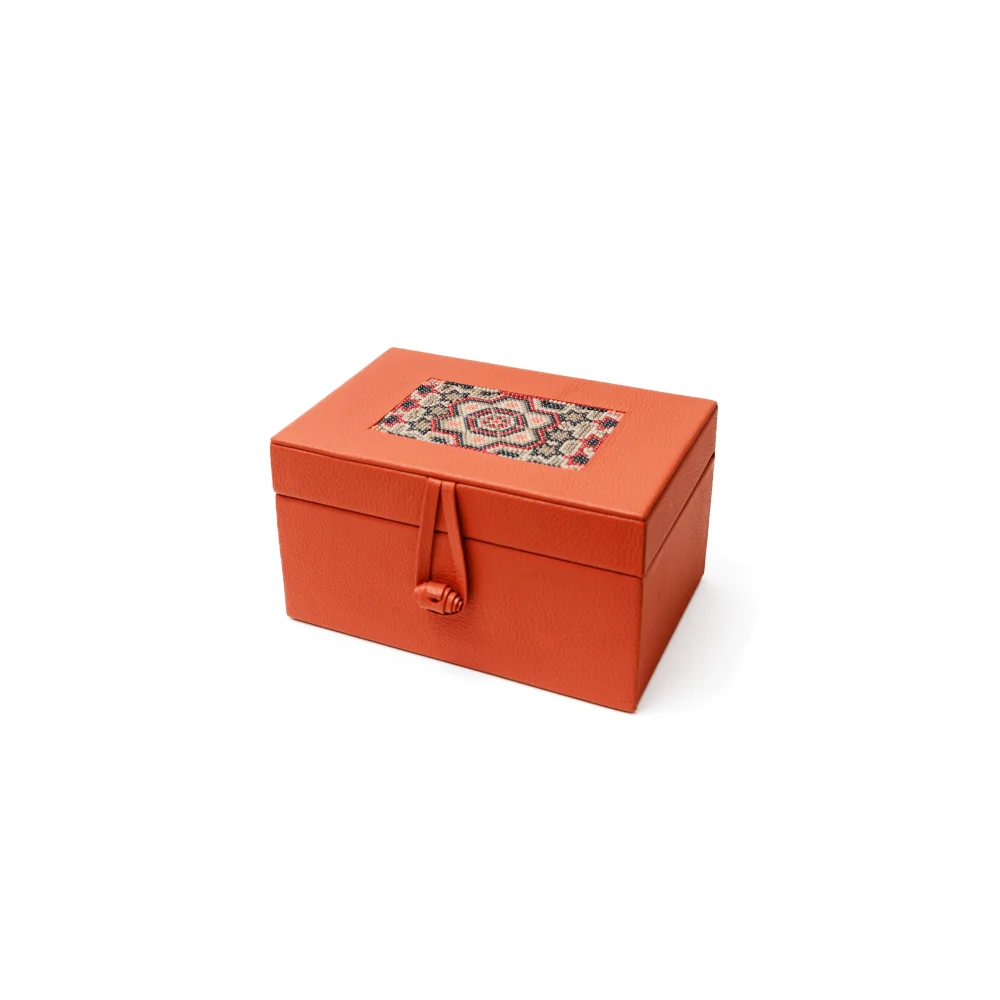 Caja Cubilete y Cartas con Huichol - Huichol / Terracota - Juegos