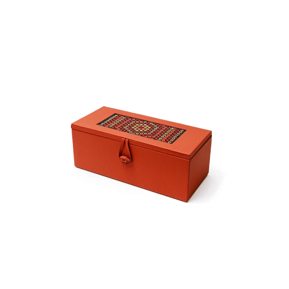 Caja de Té Nudo 3 Div con Huichol