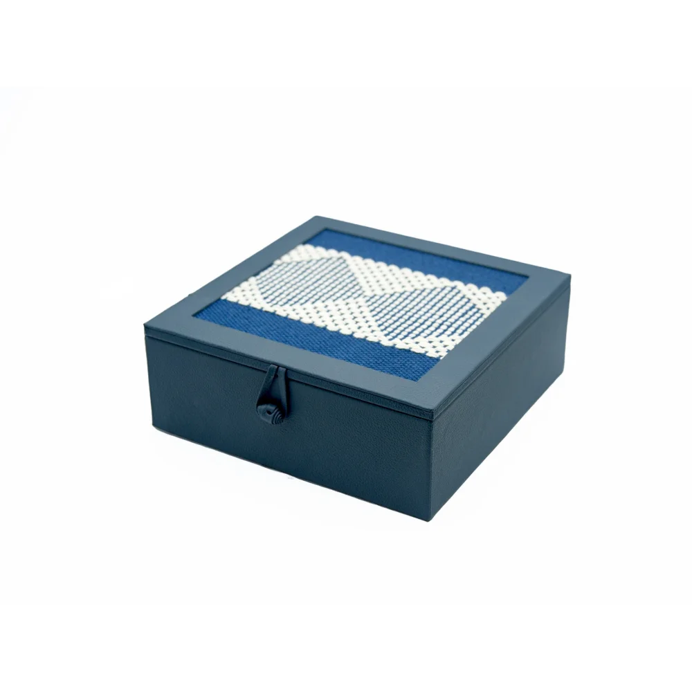 Caja de Te Nudo 9 Div con Telar - Azul Talavera - Té