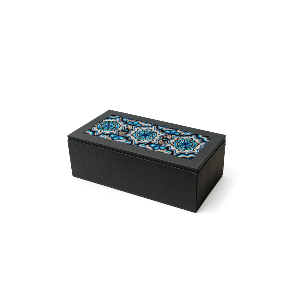 Caja Rectangular Grande con Huichol