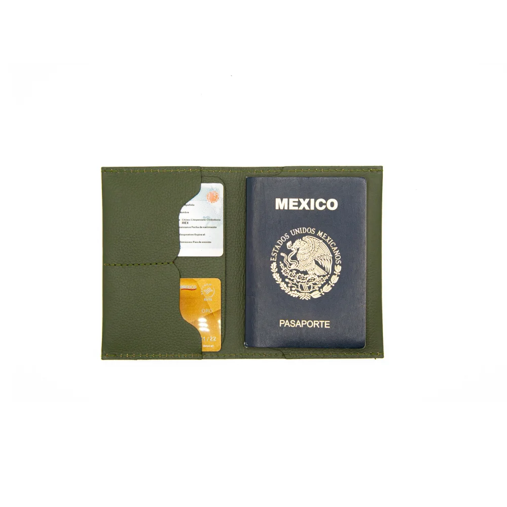 Funda Pasaporte - Verde Olivo - Viajes
