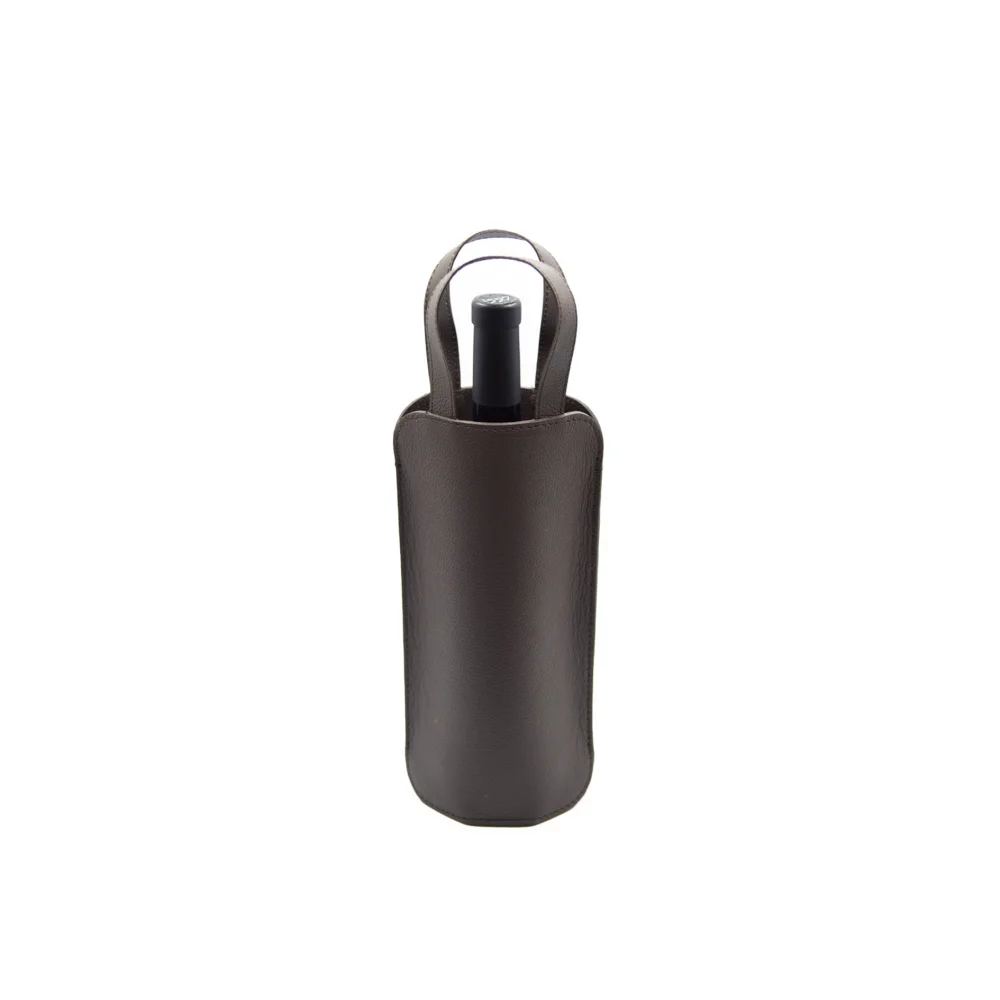 Porta Botellas Sencillo Piel - Moccha - Vino